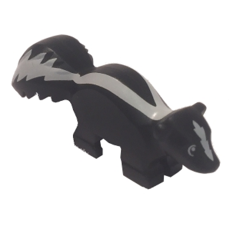 Stinkdier met witte strepen Black